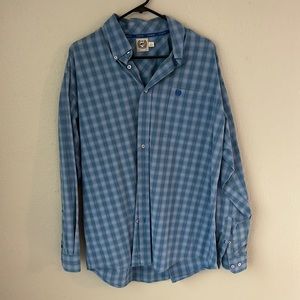 Cinch long sleeve button up western shirt. Size large. Great condition